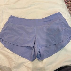Lululemon periwinkle speed up shorts